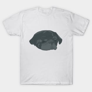 Edgar - Pewdiepie Dog - Senior Pug Artwork T-Shirt